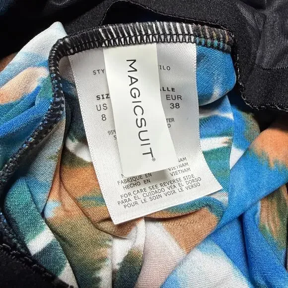 Magicsuit NWT Chic Mystique Sophie Tankini Size 8 Halter Neck Underwire Bra Top - Picture 6 of 12